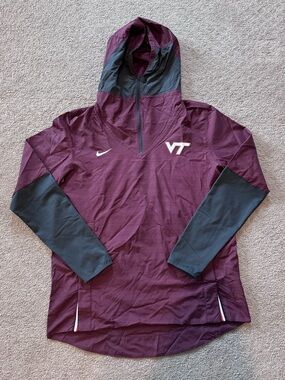 Nike Virginia Tech VT Hooded Windbreaker Mens Medium